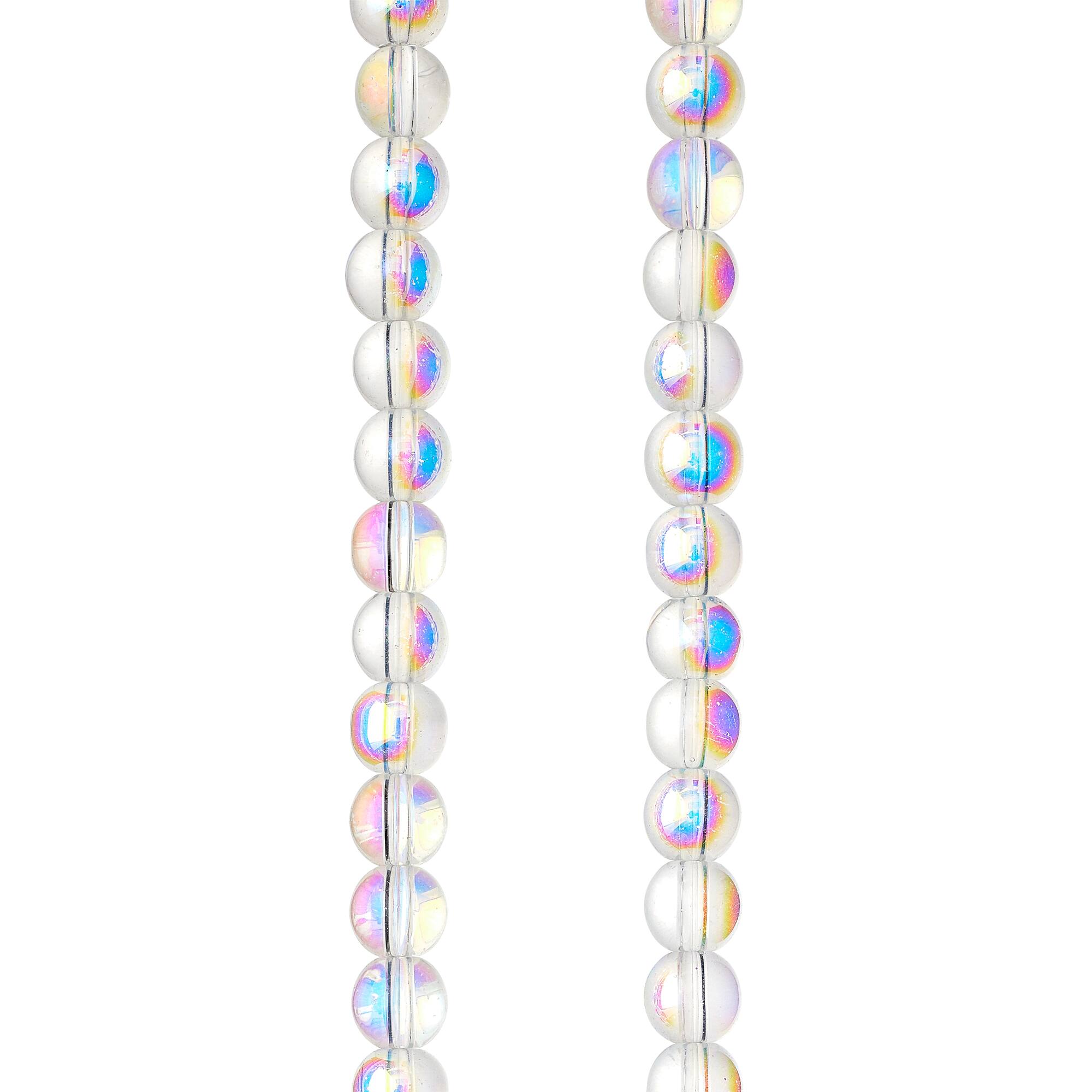 Crystal Glass Round Beads, 6mm by Bead Landing™